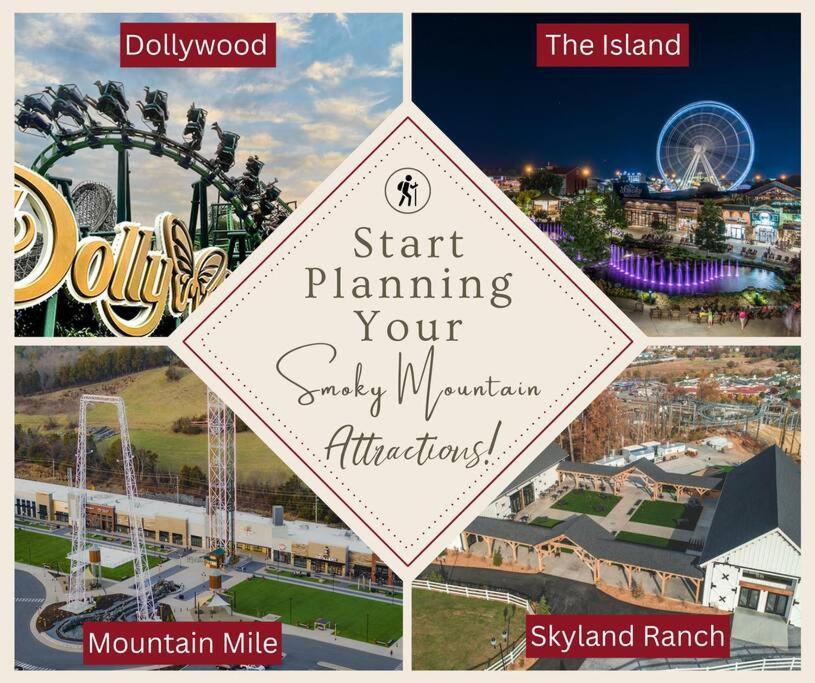 Enchanted Forest Cabin And Teepee! Lights & Laser Show! Private Hot Tub! Unique Stay! Sevierville Luaran gambar