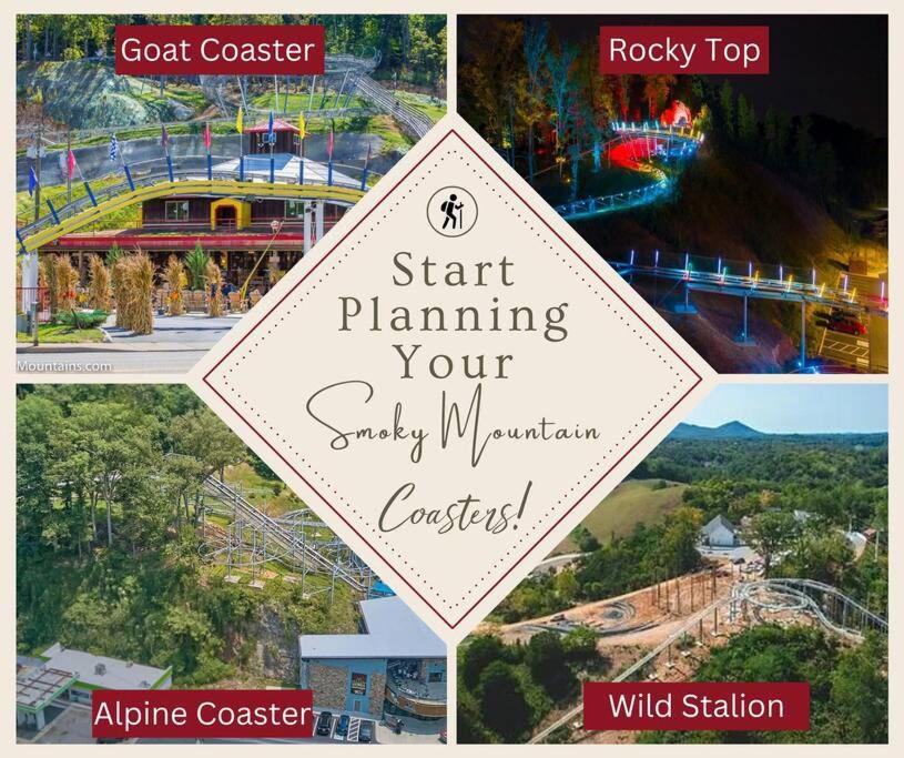 Enchanted Forest Cabin And Teepee! Lights & Laser Show! Private Hot Tub! Unique Stay! Sevierville Luaran gambar