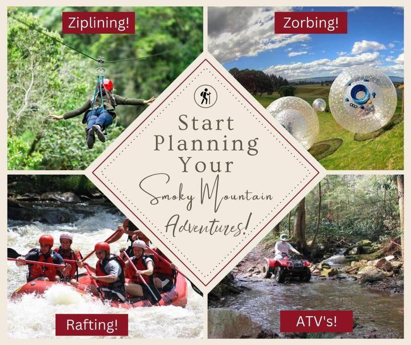 Enchanted Forest Cabin And Teepee! Lights & Laser Show! Private Hot Tub! Unique Stay! Sevierville Luaran gambar