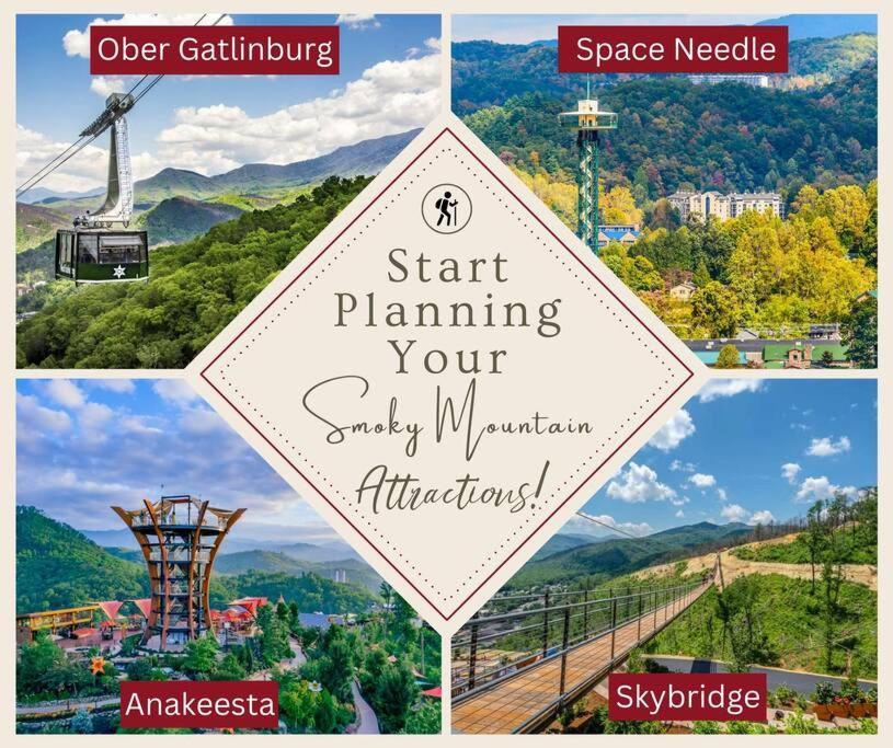 Enchanted Forest Cabin And Teepee! Lights & Laser Show! Private Hot Tub! Unique Stay! Sevierville Luaran gambar